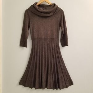 *MOVING SALE* Cowl Turtleneck Ribbed Sweater Dress